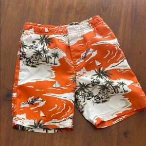 OLD NAVY Tropical Orange toddler boy swim Shorts
